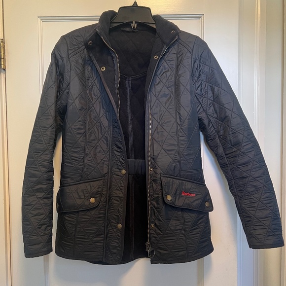 Barbour Cavalry Quilted Jacket, Navy - Picture 1 of 5